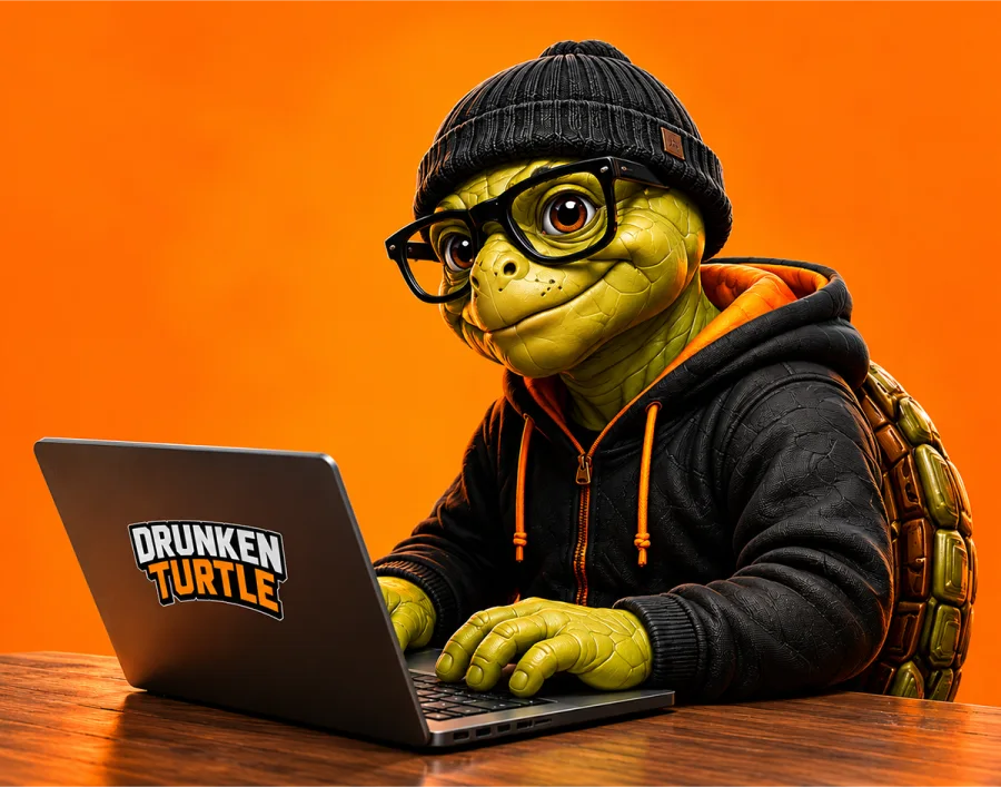 Drunken Turtle creative mascot artwork 17